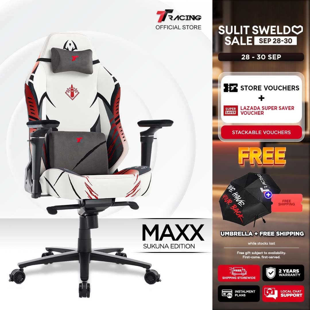 TTRacing Maxx Gaming Chair Ergonomic Home Office Chair Computer Chair - 2 Years Official Warranty