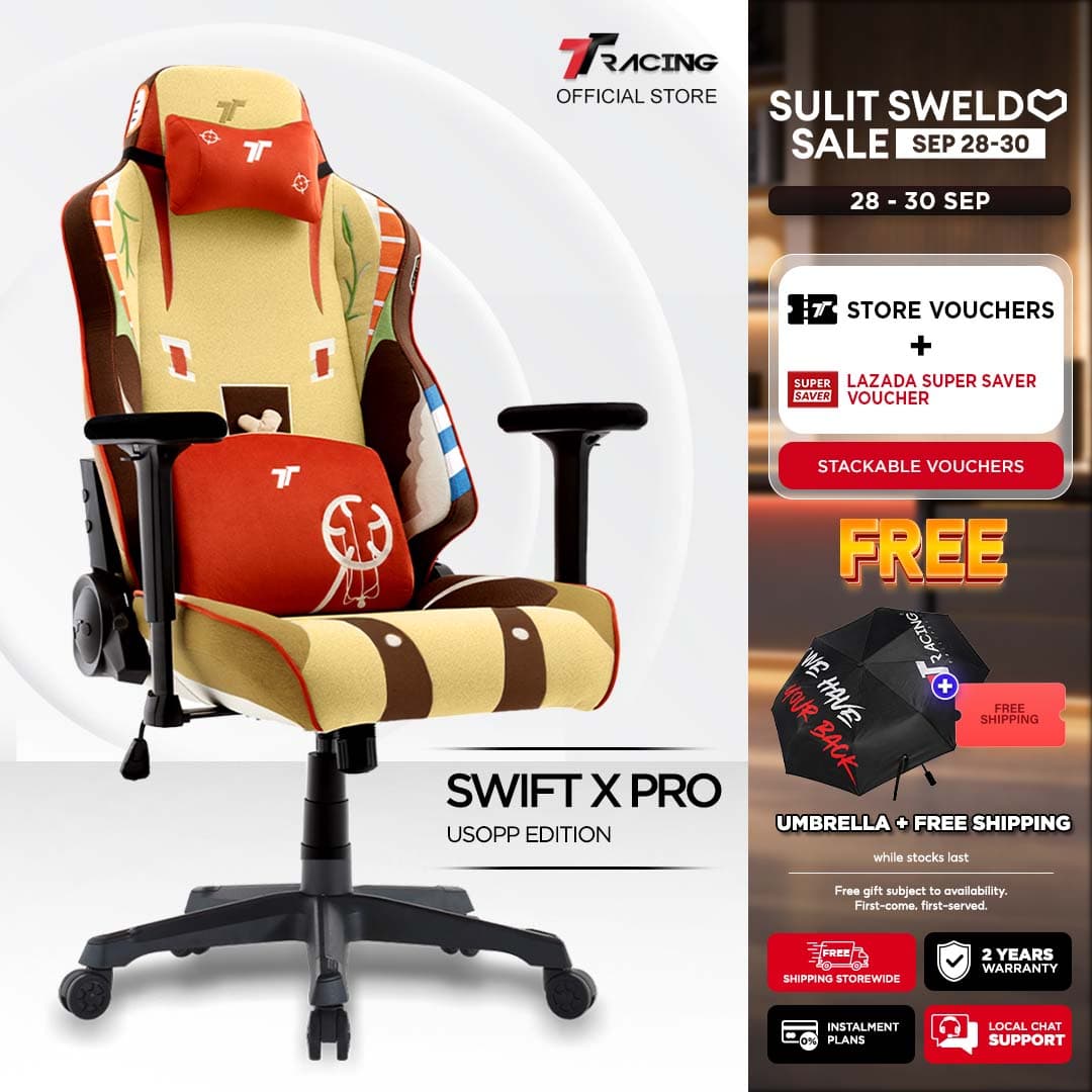 TTRacing Swift X 2020 Swift X Pro Gaming Chair Office Chair Ergonomic Chair Gaming Seat - 2 Years Official Warranty