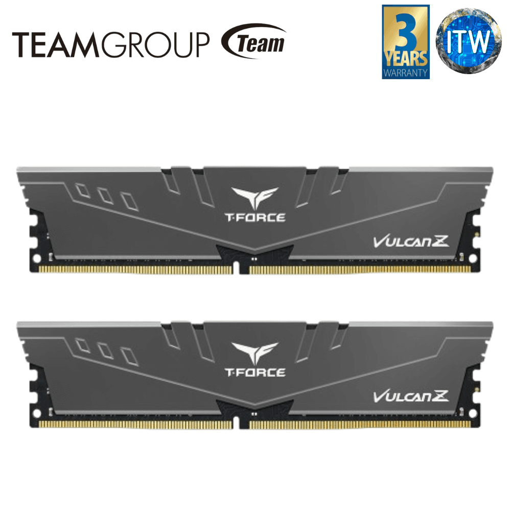 Teamgroup DDR4 RAM 32GB (16GBx2) T-Force Vulcan Z 3200Mhz Unbuffered (TLZGD432G3200HC16FDC01) 8E12