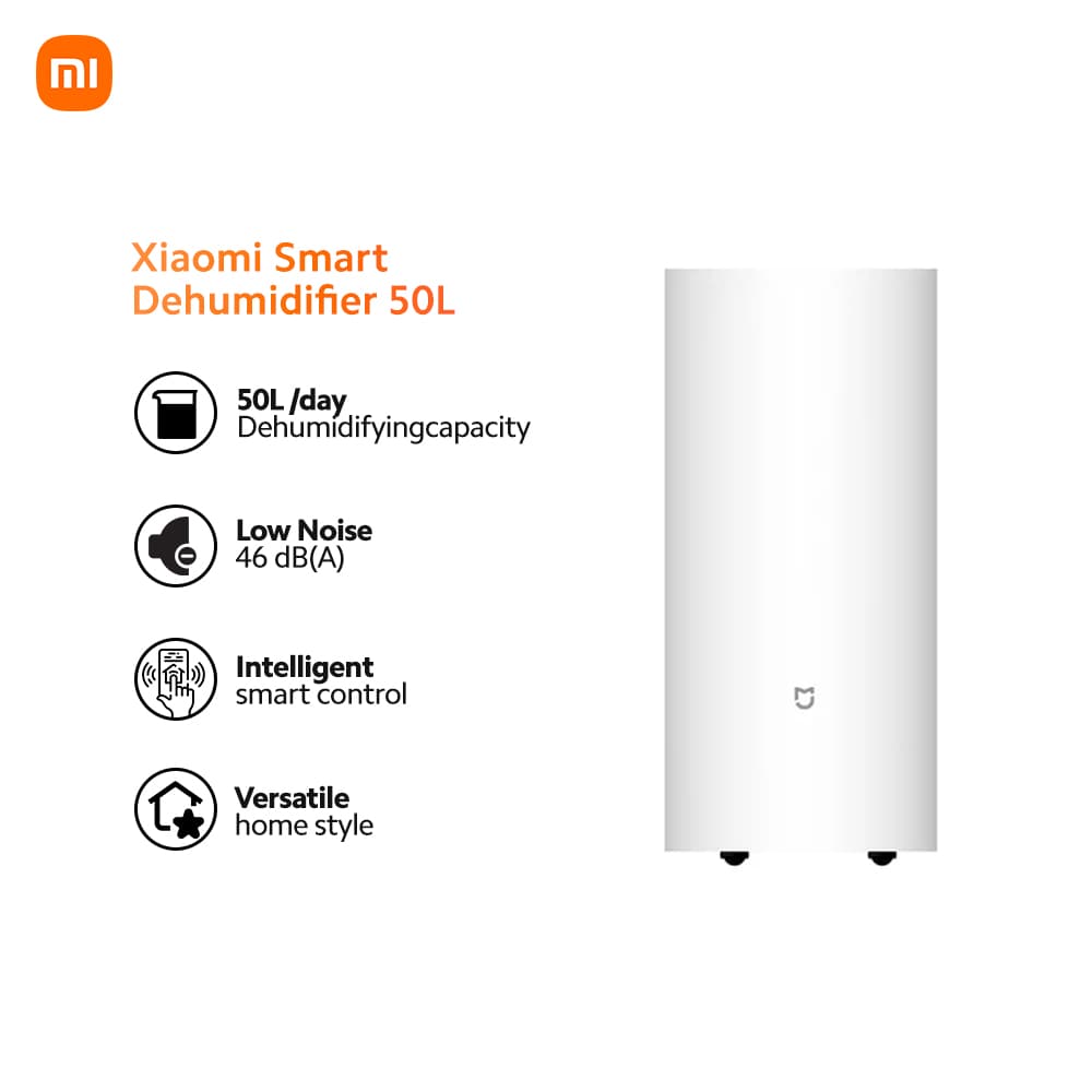 Xiaomi Smart Dehumidifier 50L Smart Humidity Control Air Purification with UV-C