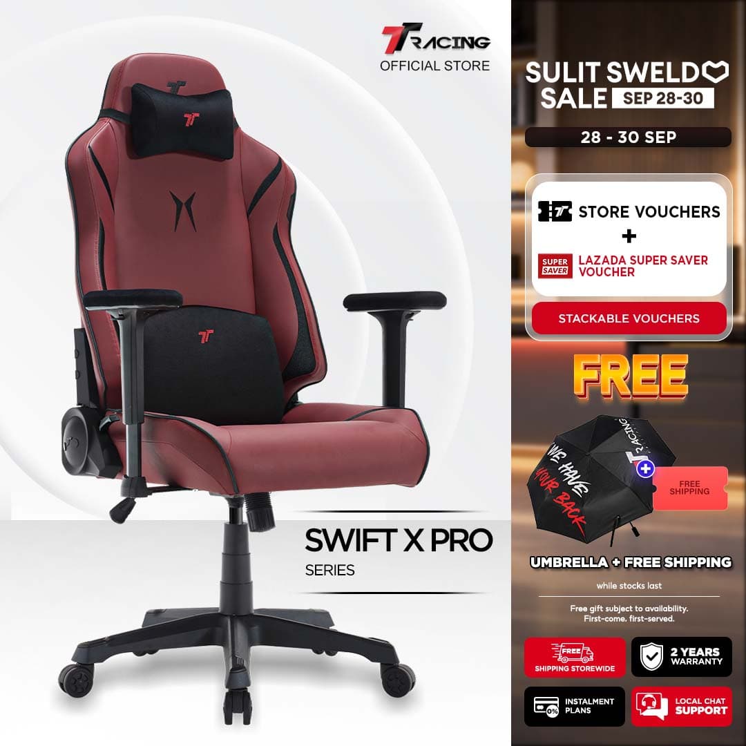 TTRacing Swift X 2020 Swift X Pro Gaming Chair Office Chair Ergonomic Chair Gaming Seat - 2 Years Official Warranty