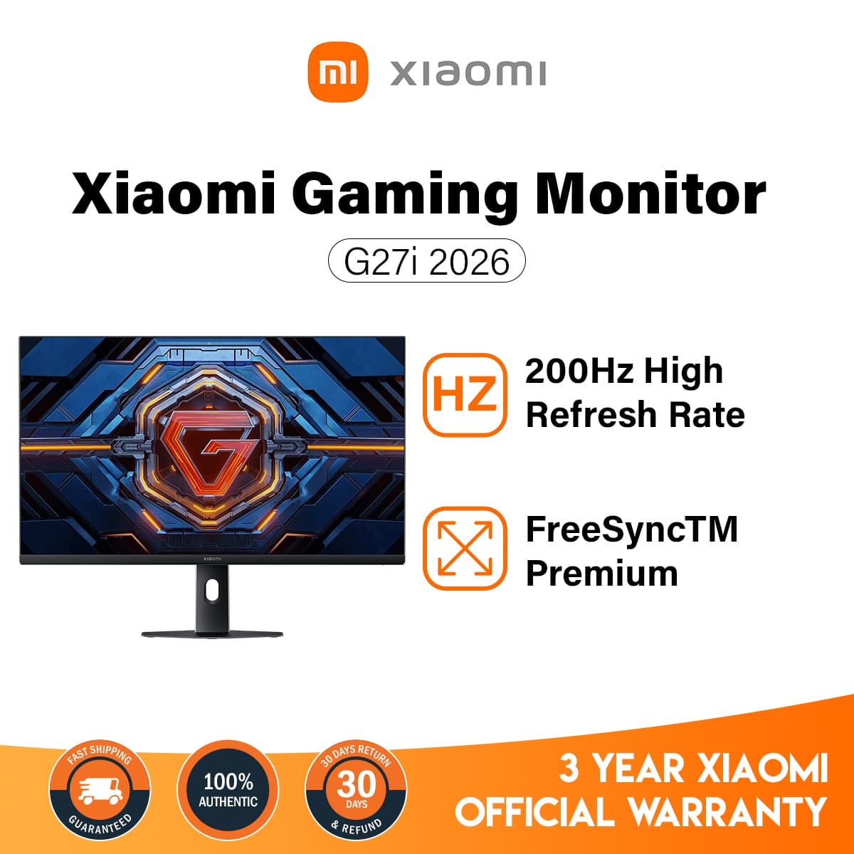 Xiaomi Monitor A27i 2026 27-inch IPS Hard Screen 1080p FHD Resolution Global Version