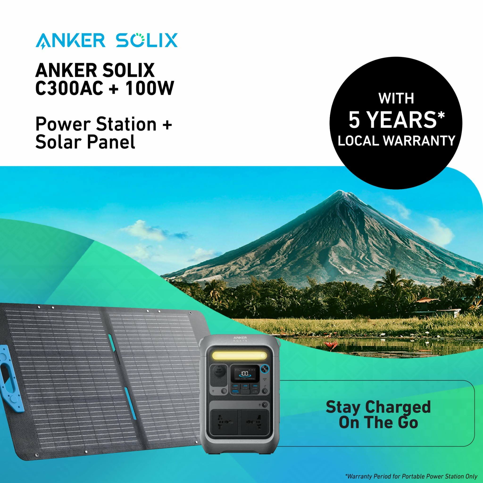 Anker SOLIX C300 C Series Portable Power Station 288Wh