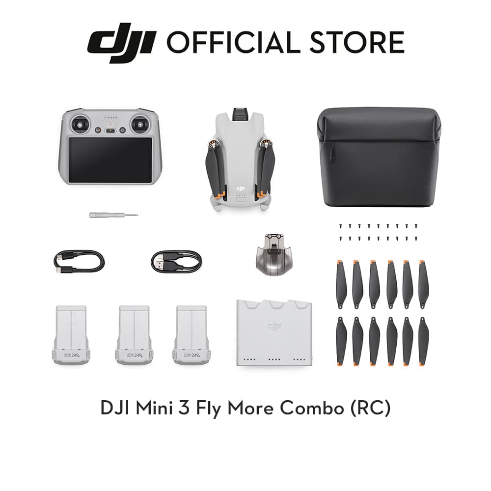 DJI Mini 3 - Camera Drone I Under 249 g I 38/51 Min Flight Time I 4K HDR Video I True Vertical Shooting