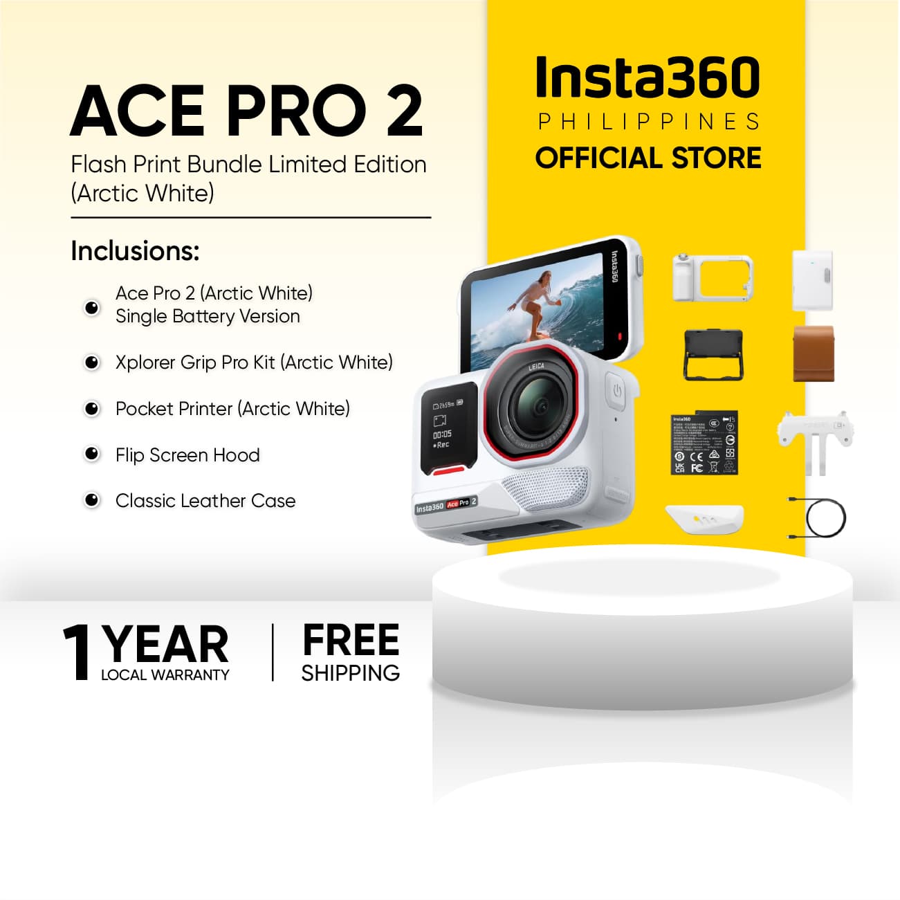 Insta360 Ace Pro 2 8K AI-Powered Action Camera with Unbeatable Low Light Performance