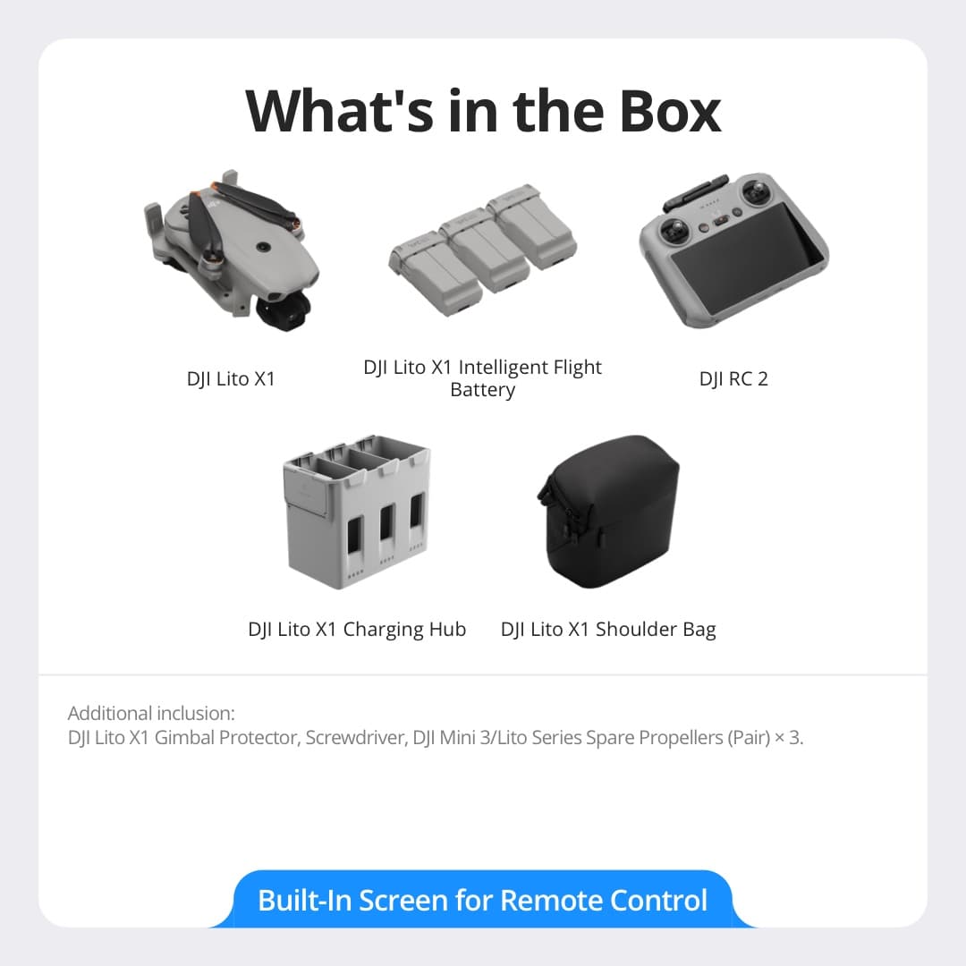 DJI Lito X1 Drone - 1/1.3 Inch Sensor