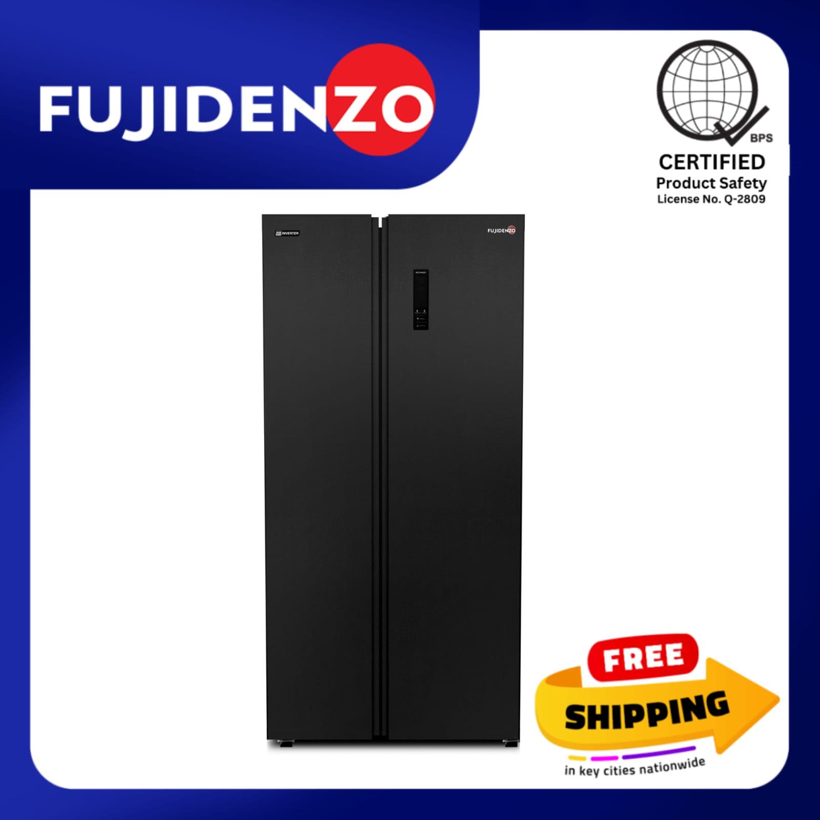 Fujidenzo 17 cu. ft. HD Inverter Side by Side Refrigerator ISR-17 WSS
