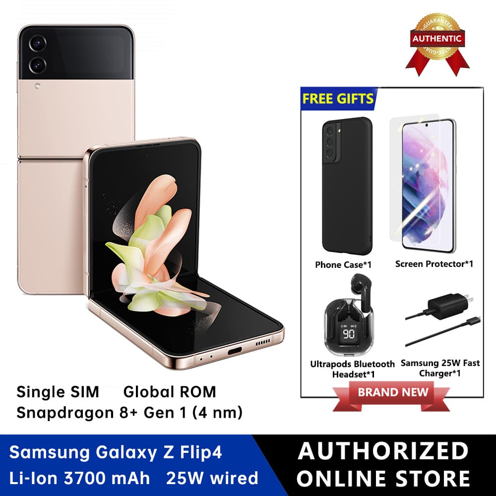 Samsung Galaxy Z Flip 4 Cell Phone 8GB RAM+128GB ROM Single Sim Smartphone