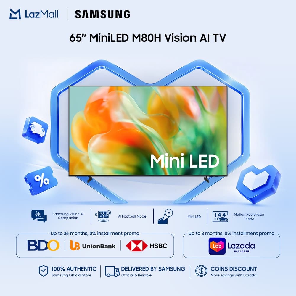 Samsung 65" Mini LED M80H 4K Samsung Vision AI Smart TV (2026)