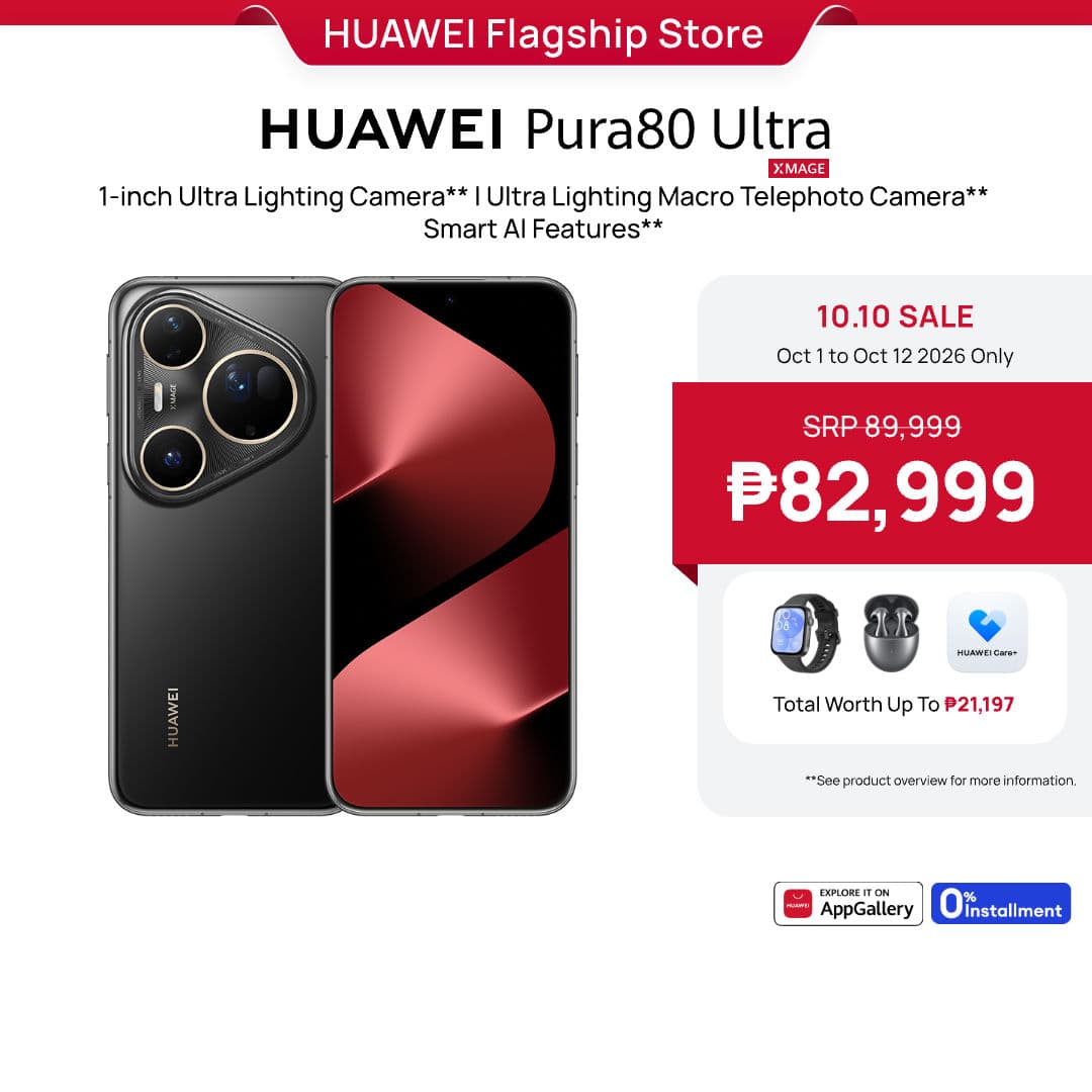 HUAWEI Pura 80 Ultra Smartphone l Switchable Dual Telephoto Camera l 1-inch Ultra Lighting HDR Camera l Smart AI Features