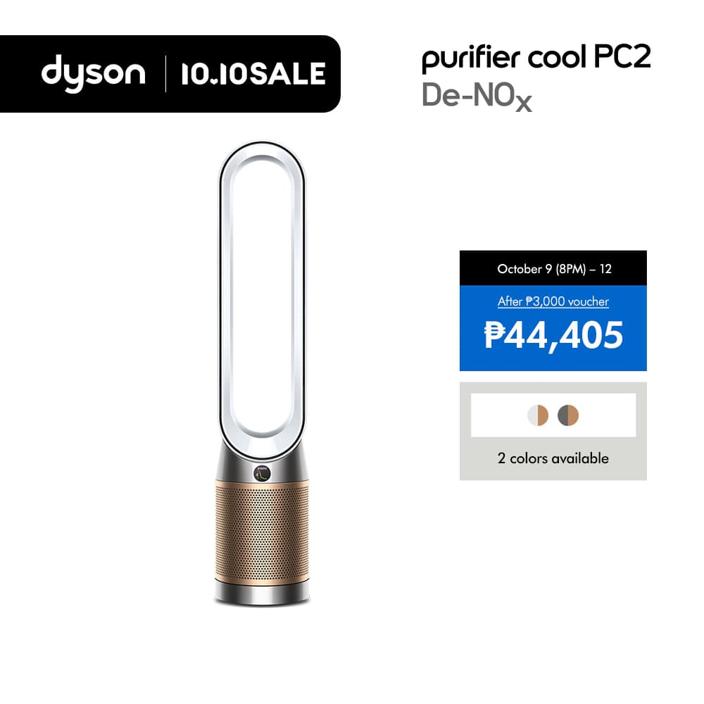 Dyson Purifier Cool PC2 De-NOx TP12 (White/Gold) Air Purifier Fan