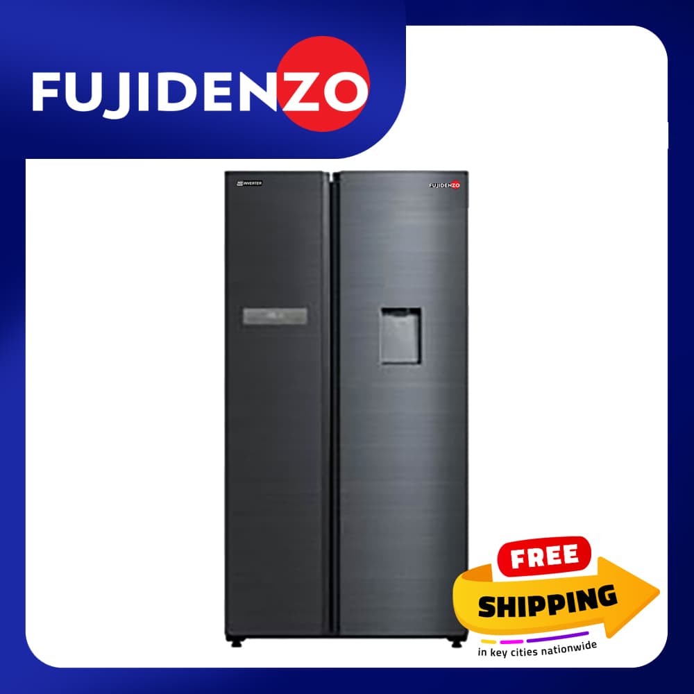 Fujidenzo 22 cu. ft HD Inverter Side-by-Side Ref w/ Water Dispenser ISR-22 WD (Dark Titanium)