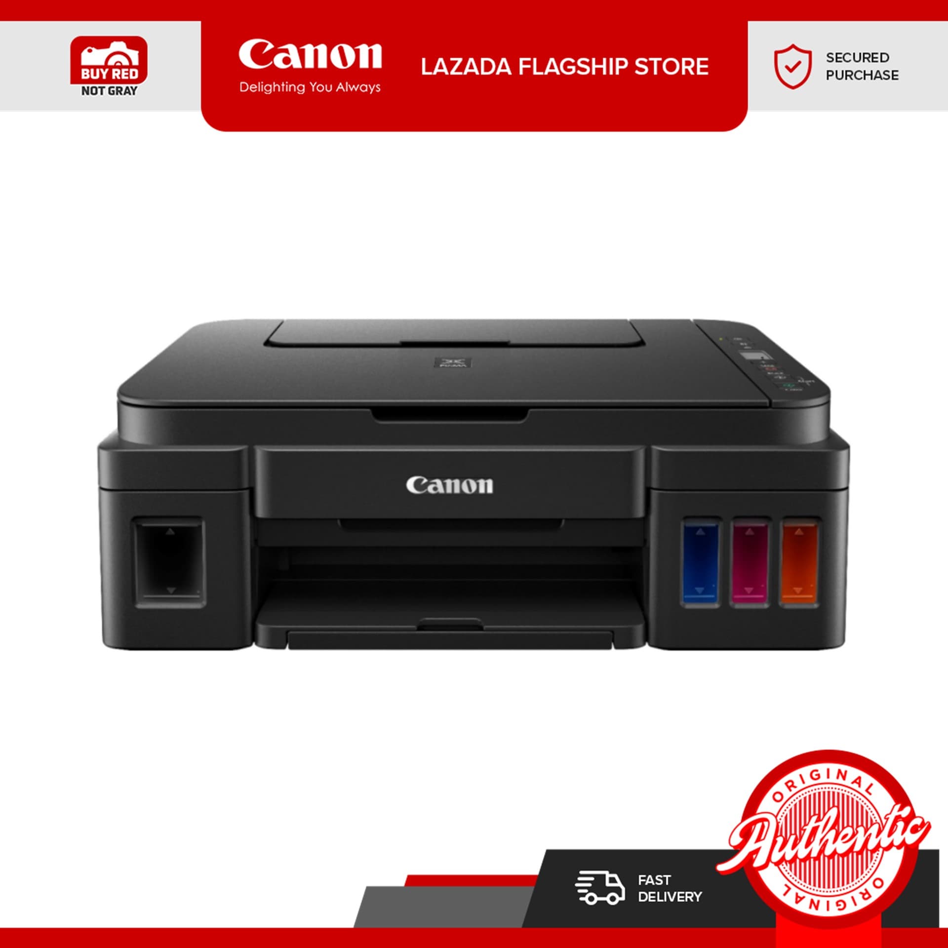 Canon Pixma G2010 Refillable Ink Tank System - Print / Scan / Copy (Mac OS is NOT supported)