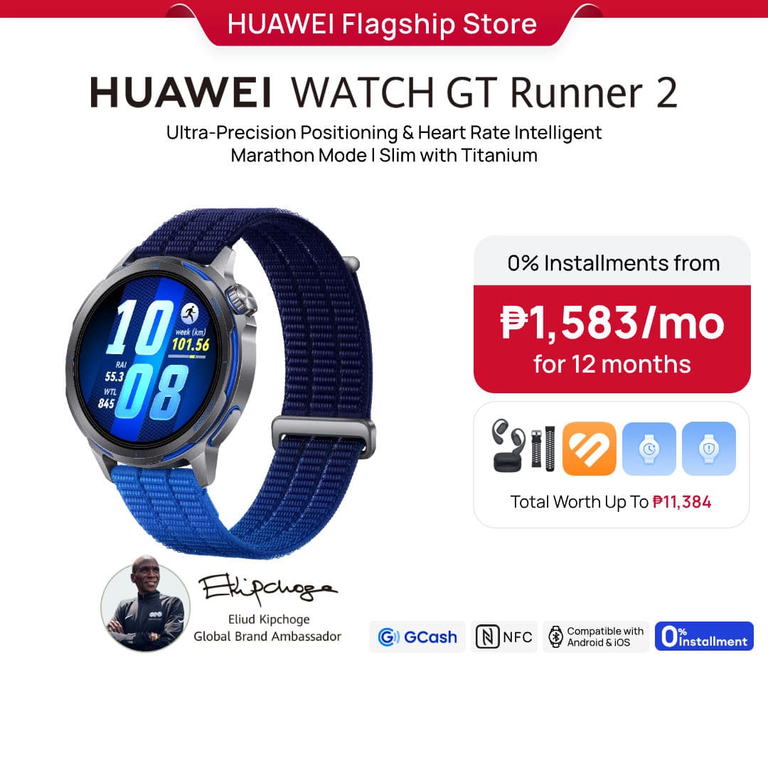 HUAWEI WATCH GT Runner 2 Smartwatch l Ultra-Precision Positioning & Heart Rate l Intelligent Marathon Mode l Titanium Strength with Feather Weight l CE-Certified ECG & Pulse Wave Arrhythmia l Up to 14 Days Battery Life