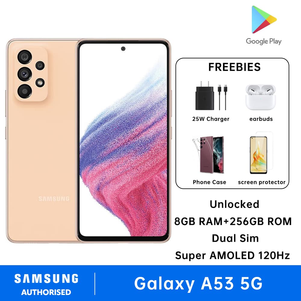 Samsung Galaxy A53 5G Smartphone Dual SIM 8GB RAM + 256GB ROM Android Super AMOLED 120Hz 5000 mAh Cell Phone