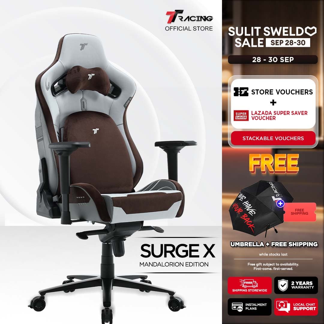 TTRacing Surge X Gaming Chair Ergonomic Home Office Chair Gaming Seat - 2 Years Official Warranty