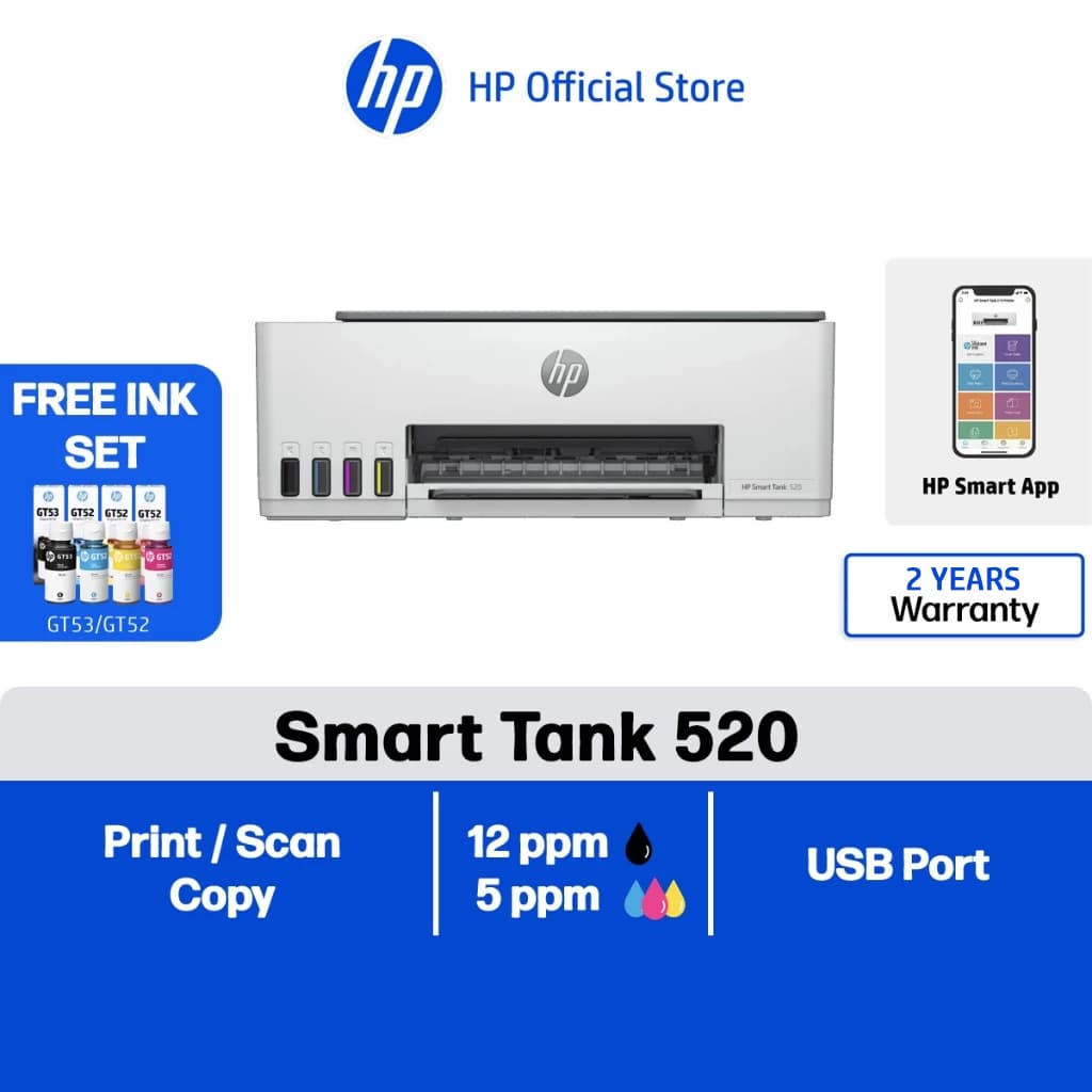HP Smart Ink Tank (520/580)