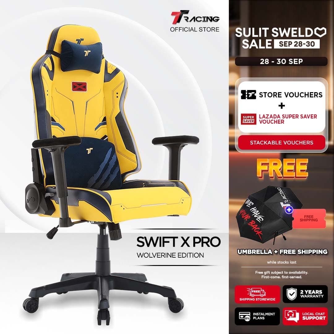 TTRacing Swift X Pro Deadpool & Wolverine Gaming Chair Ergonomic Office Chair - 2 Years Official Warranty