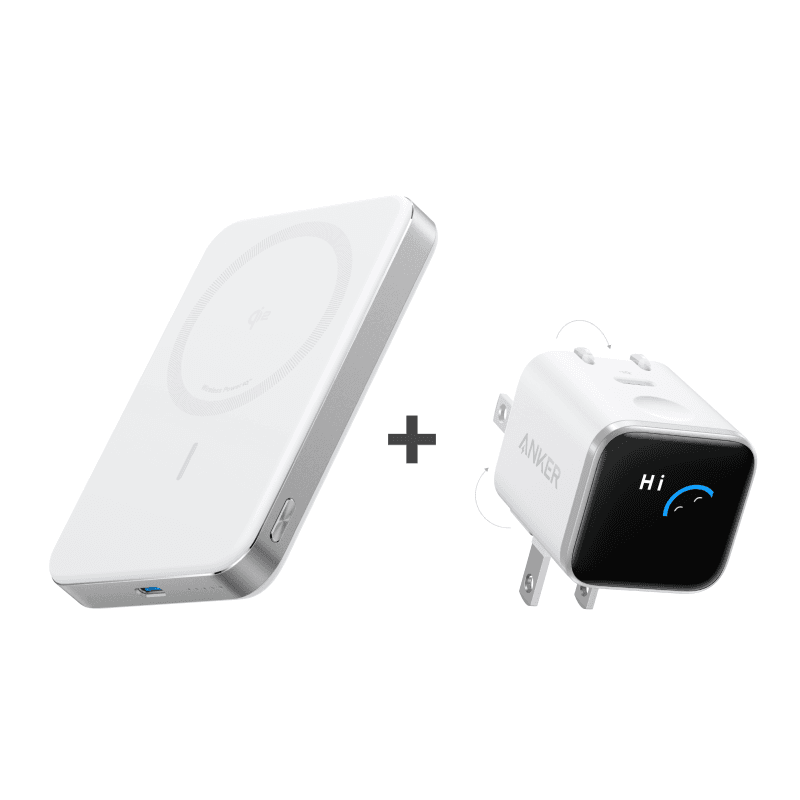 Anker MagGo Power Bank 10K 15W Wireless Charging 30W Fast Charging 10000mAh High Capacity Portable Charger for iPhone 15/14/13/12 Series and AirPods A1664