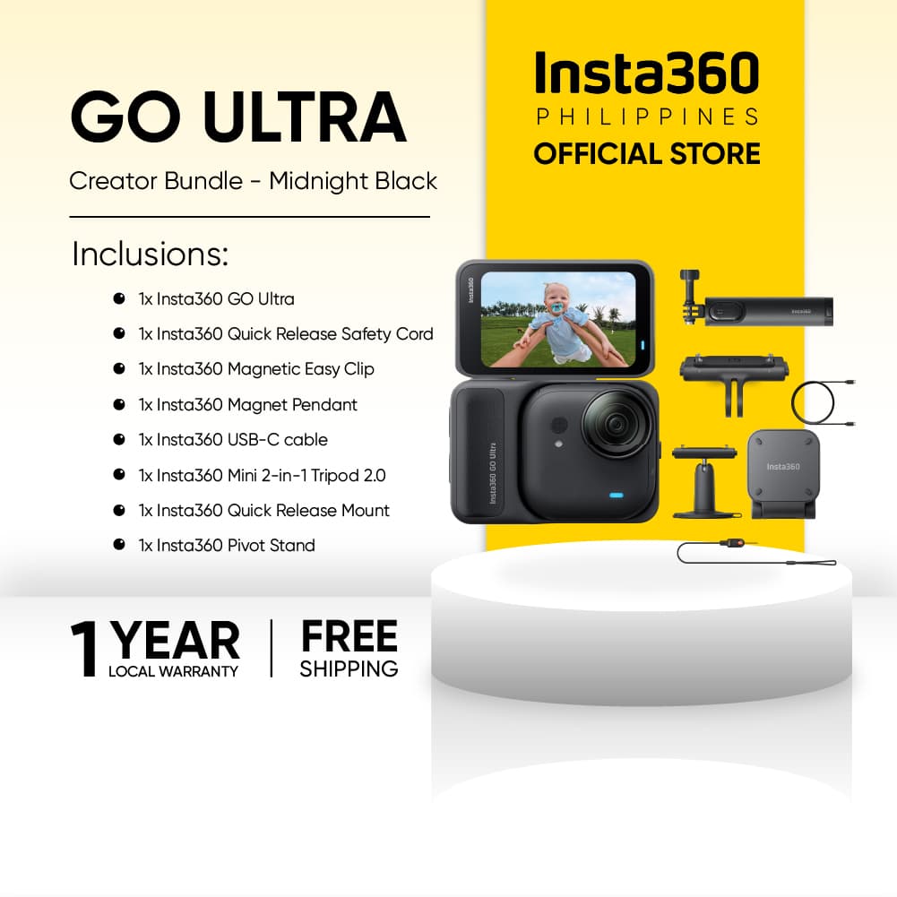 Insta360 GO Ultra 4K Tiny Hands-Free Action Camera