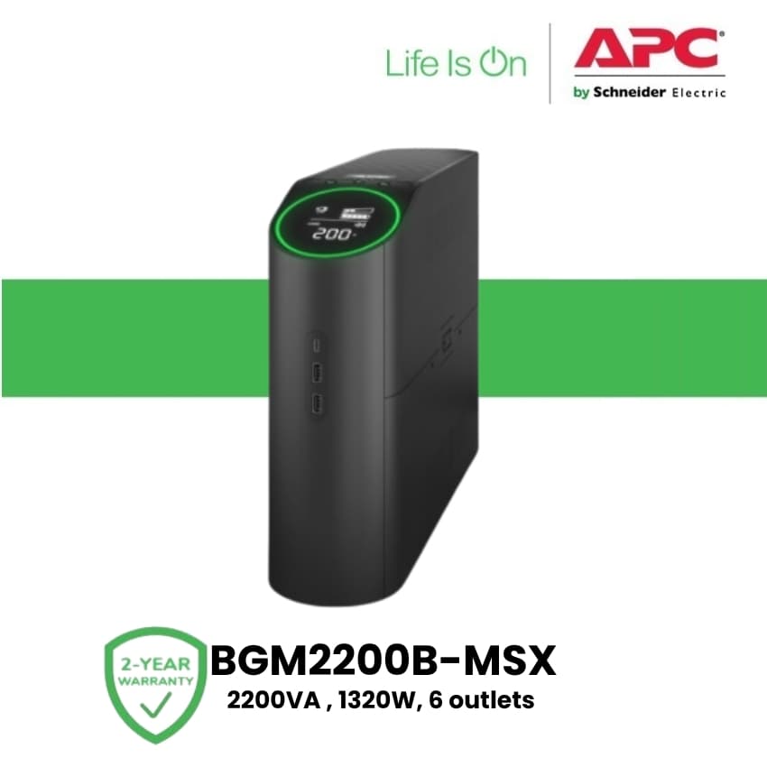 APC BGM2200B-MSX / BGM2200-MSX 2200VA/1320W Back-UPS Pro RGB Gaming UPS