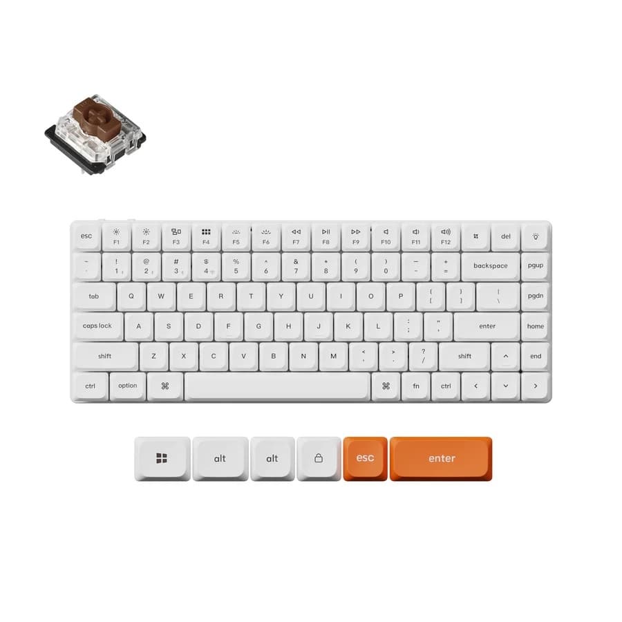 Keychron K3 Max QMK Mechanical Keyboard 75%, Tri-mode, RGB, Low Profile, QMK/Launcher, Hotswap