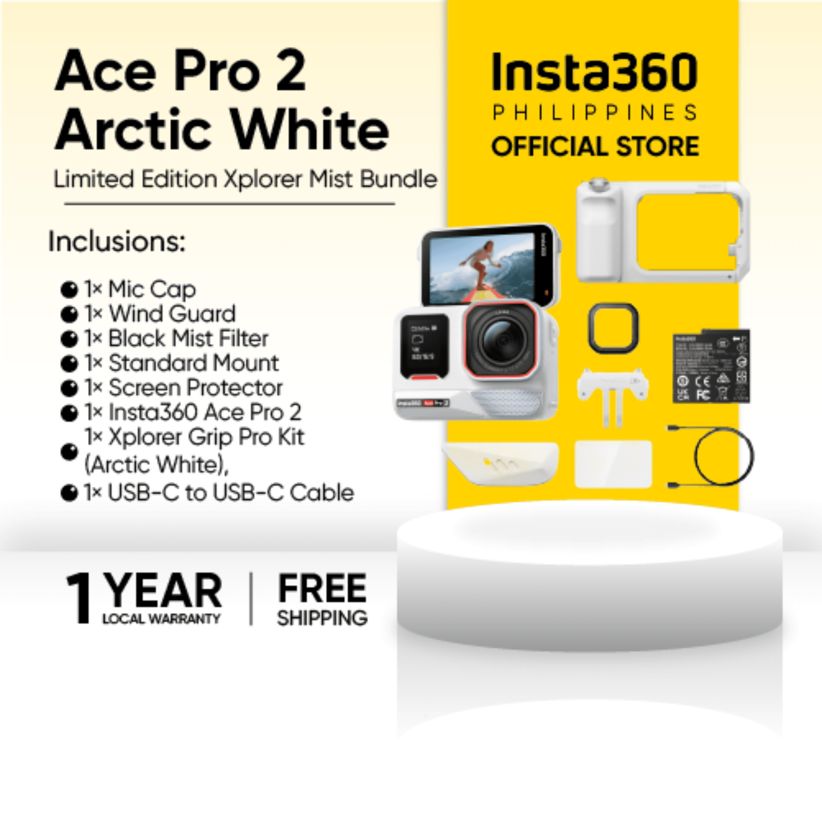 Insta360 Ace Pro 2 8K AI-Powered Action Camera with Unbeatable Low Light Performance