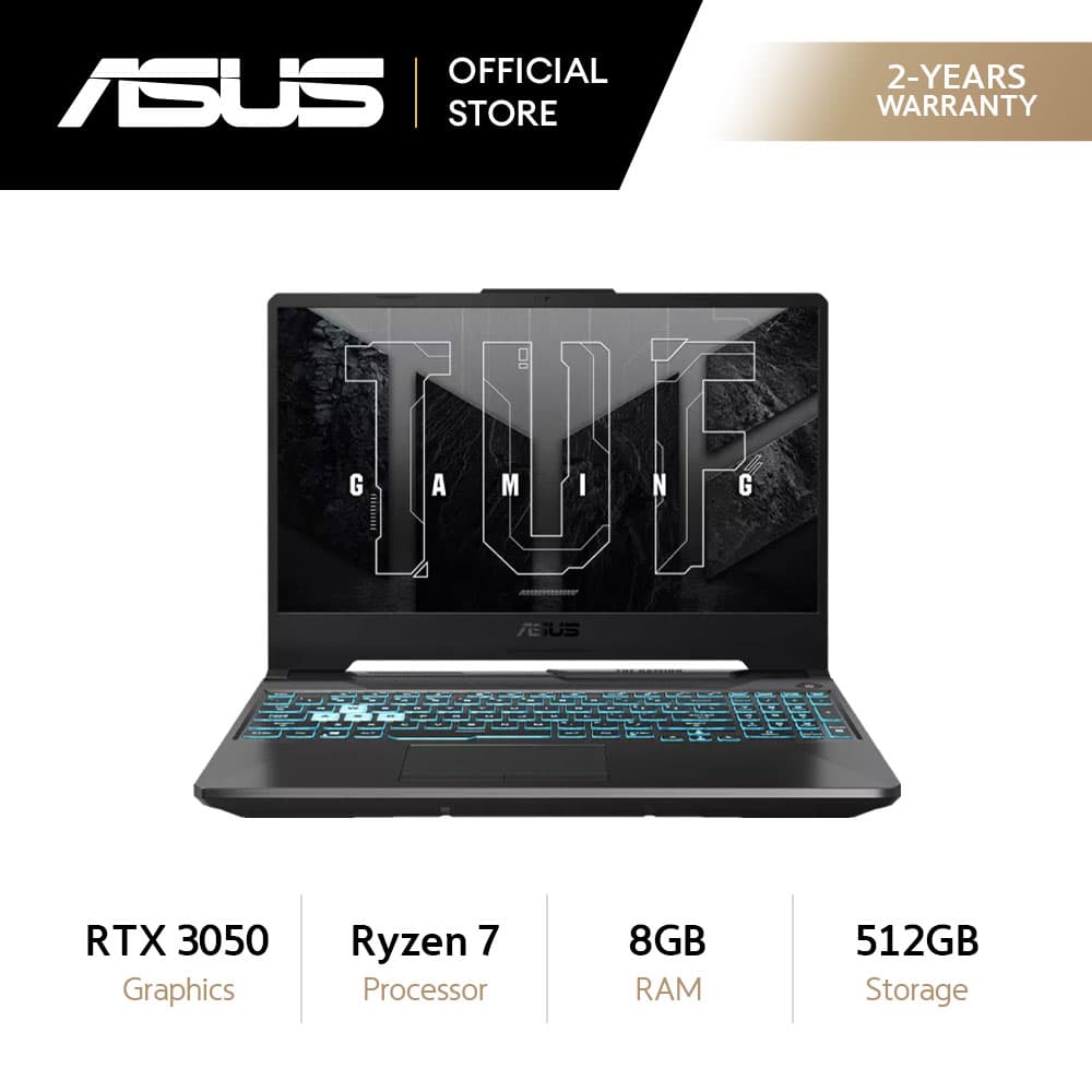 Asus TUF Gaming A15 FA506NCG-HN432WSM 15.6" FHD Ryzen 7 8GB 512GB SSD RTX 3050 Win11 Gaming Laptop