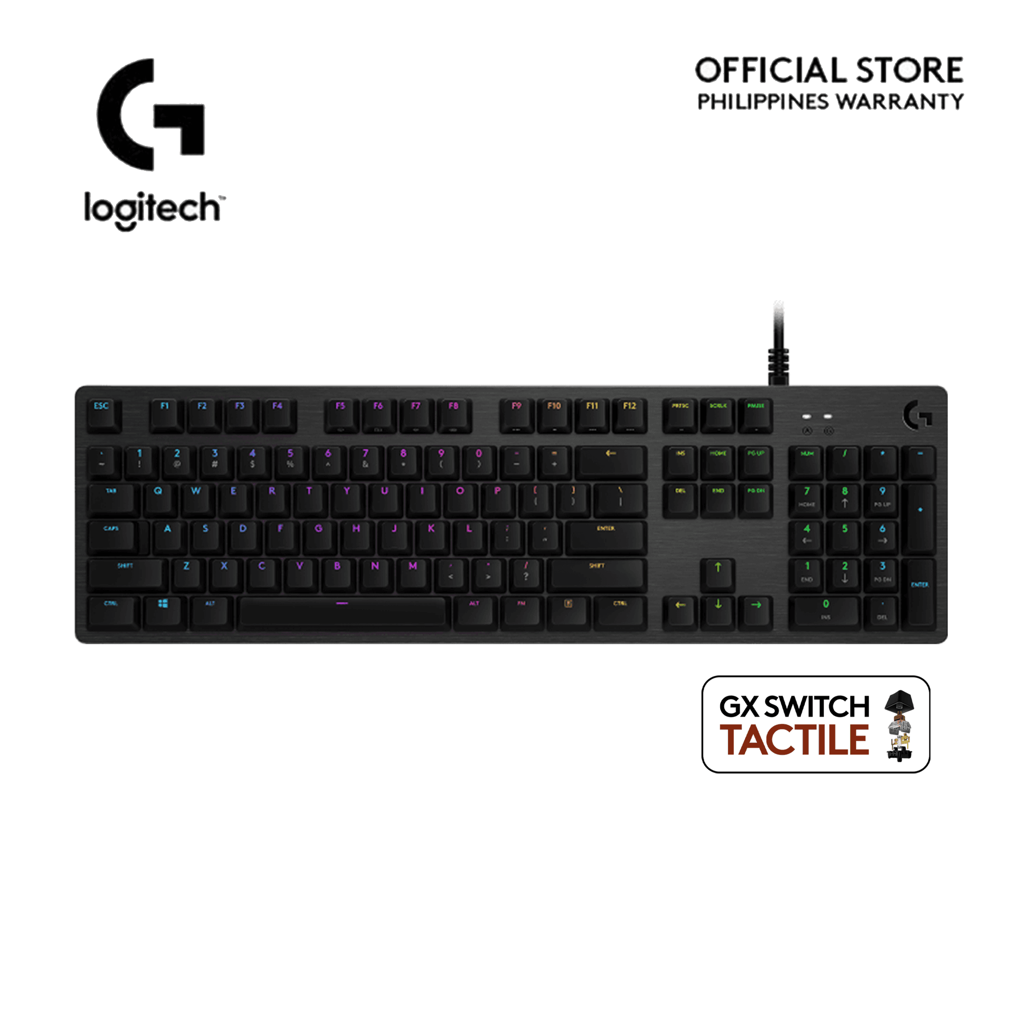 Logitech G512 Carbon Lightsync RGB GX Switch Wired Mechanical Gaming Keyboard