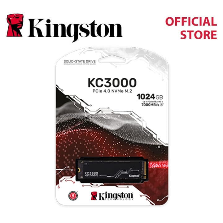 Kingston KC3000 512GB/1024GB/2048GB PCIe 4.0 NVMe M.2 Internal SSD - SSD