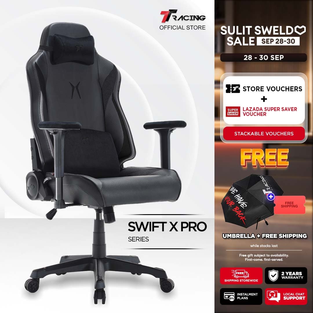 TTRacing Swift X 2020 Swift X Pro Gaming Chair Office Chair Ergonomic Chair Gaming Seat - 2 Years Official Warranty