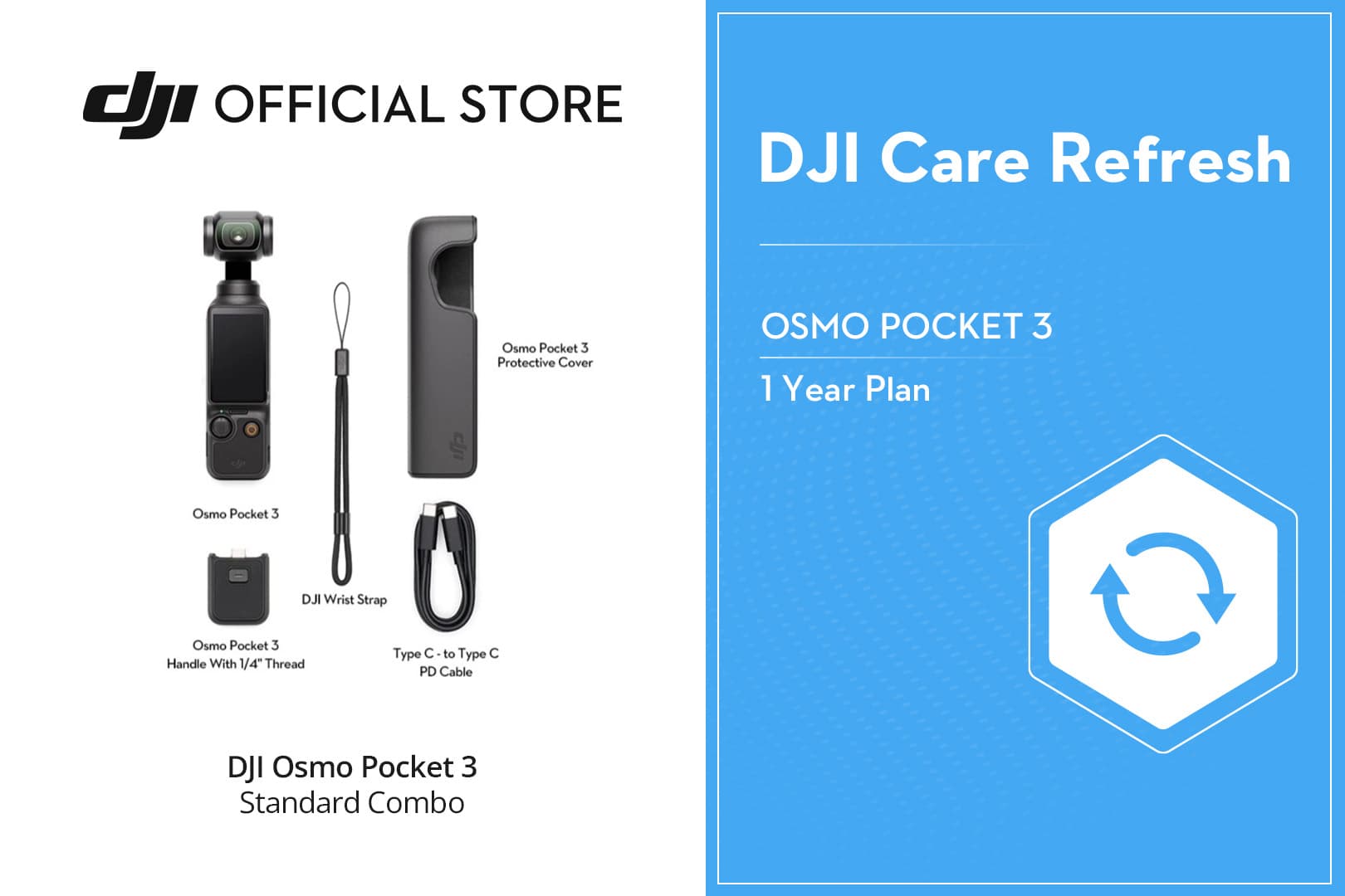 DJI Osmo Pocket 3 - Handheld 1-Inch CMOS & 4K/120fps