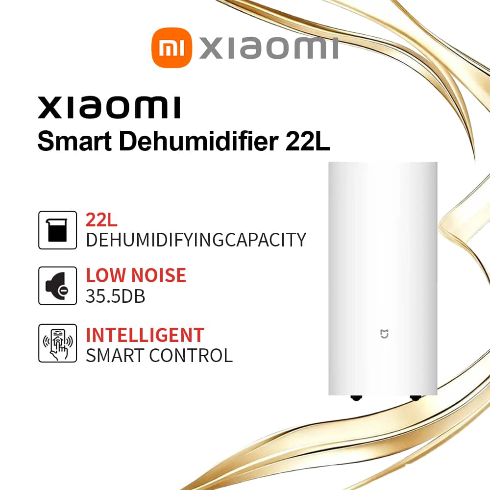 Xiaomi Smart Dehumidifier 22L Smart Timing Auto-shutoff 35.5 dB Low Noise Home Bedroom APP Control