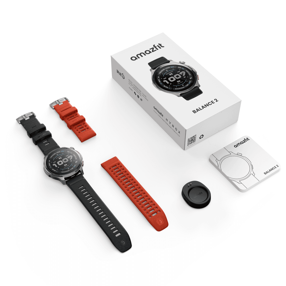 [New Flagship] Amazfit Balance 2 Smartwatch Dual Speakers 1.5'' AMOLED Sapphire Glass 170+ Workout Modes 21 Days Battery