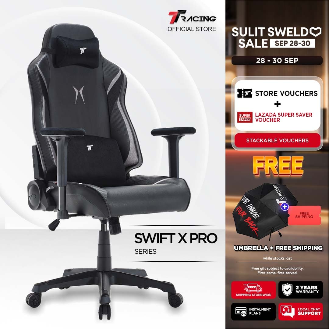 TTRacing Swift X 2020 Swift X Pro Gaming Chair Office Chair Ergonomic Chair Gaming Seat - 2 Years Official Warranty