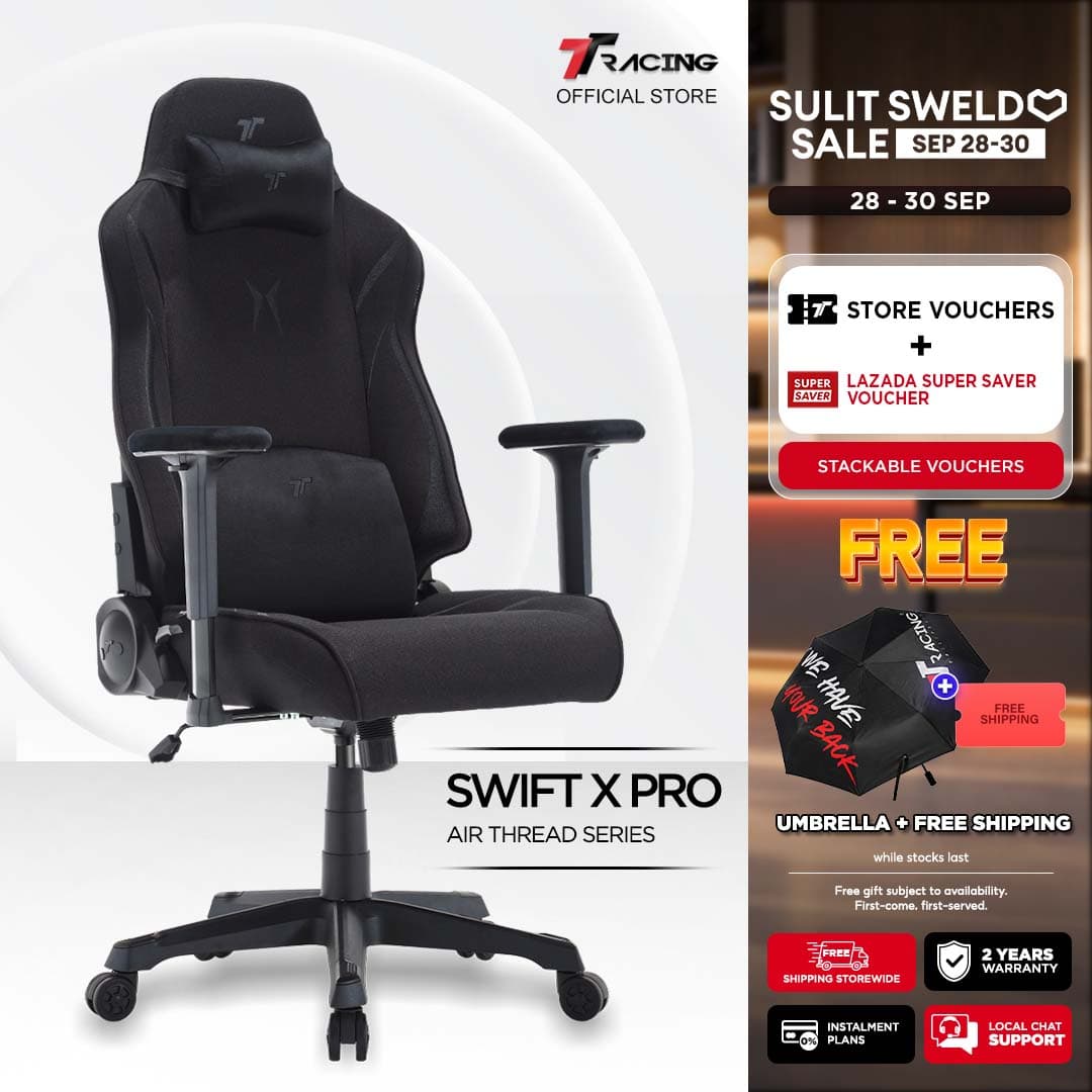 TTRacing Swift X 2020 Swift X Pro Gaming Chair Office Chair Ergonomic Chair Gaming Seat - 2 Years Official Warranty
