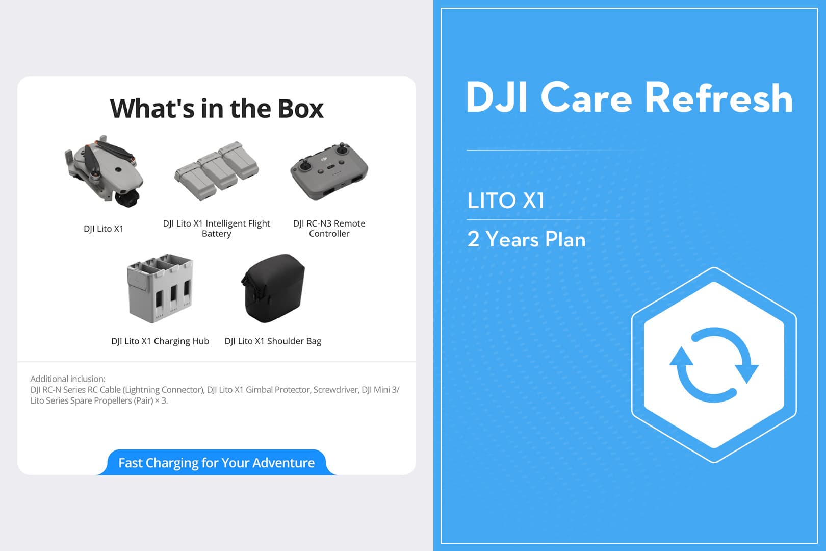 DJI Lito X1 Drone - 1/1.3 Inch Sensor