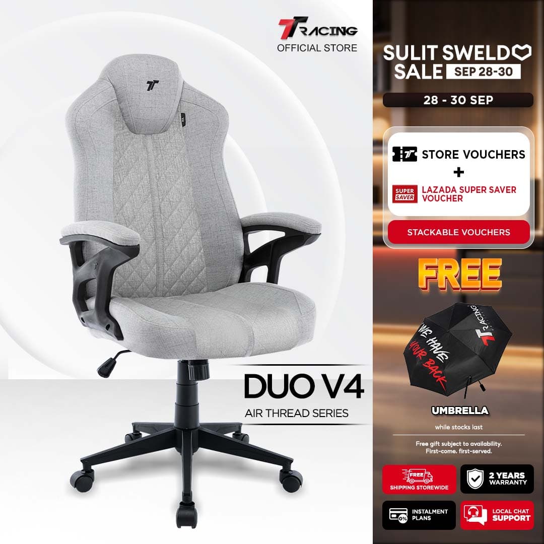 TTRacing Duo V3 Duo V4 Pro Gaming Chair Ergonomic Office Chair Gaming Seat - 2 Years Official Warranty