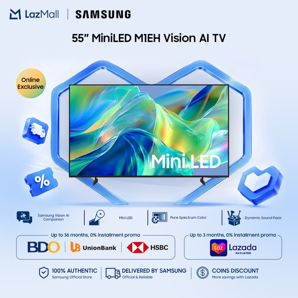 Samsung 55" Mini LED M1EH 4K Samsung Vision AI Smart TV (2026)
