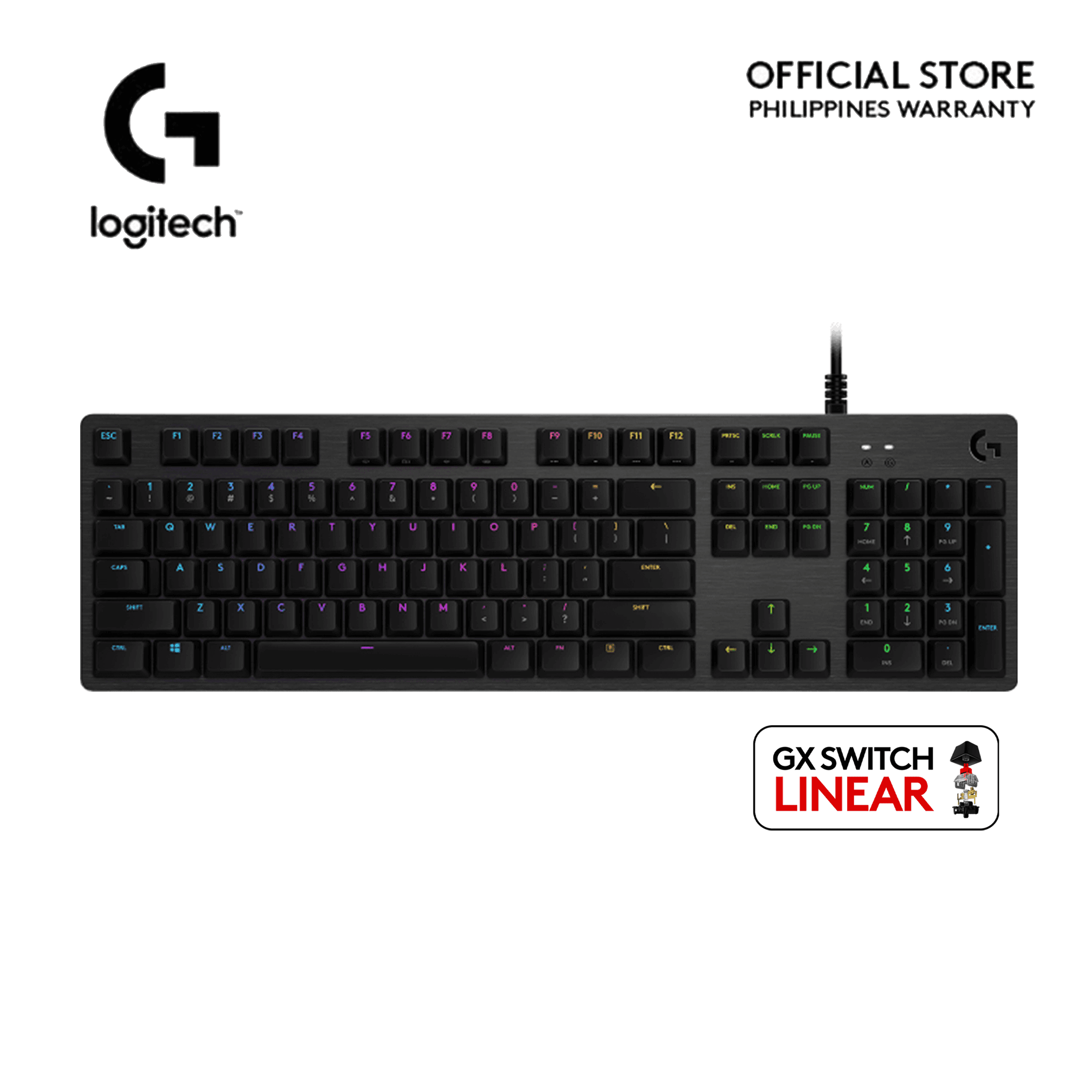 Logitech G512 Carbon Lightsync RGB GX Switch Wired Mechanical Gaming Keyboard