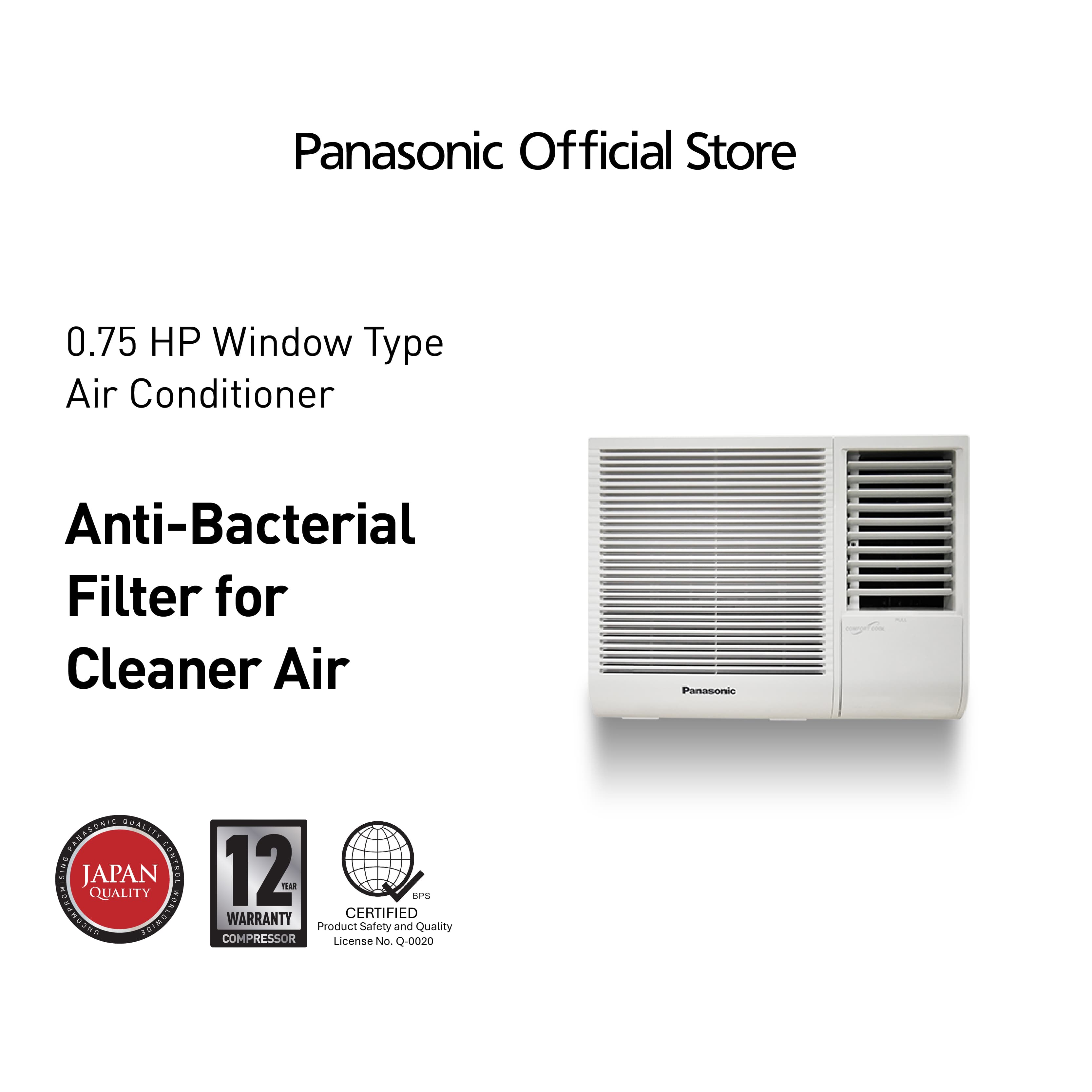 Panasonic CW-N820JPH 0.75Hp Standard Window Type Aircon