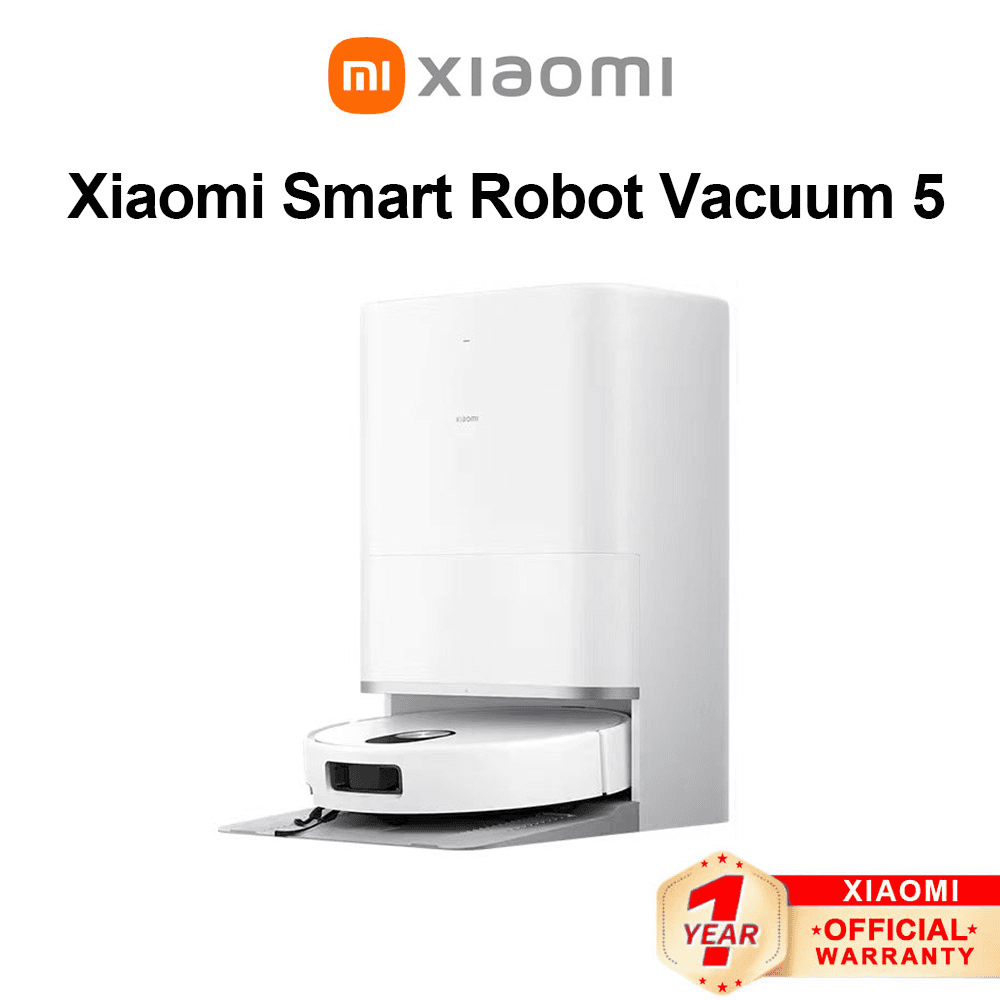Xiaomi Smart Robot Vacuum 5 Auto Cleaning 20000Pa Suction Hot Air Drying Voice Control Tangle-free