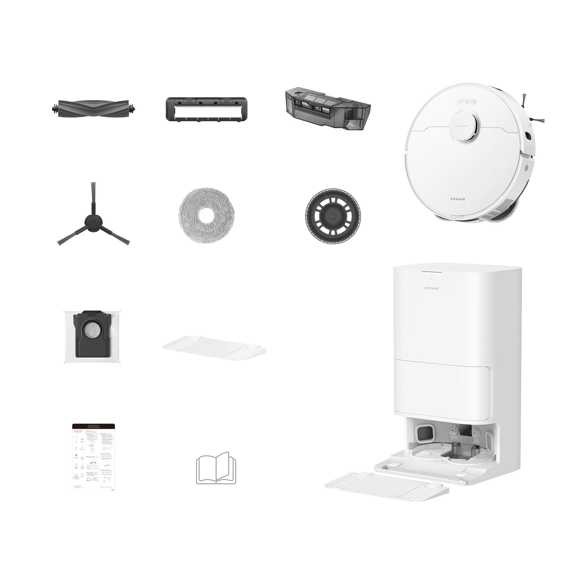 Dreame D30 Ultra CE Robot Vacuum & Mop, 100-Day Auto-Empty Base, Hot Water Mop Wash & Air Dry
