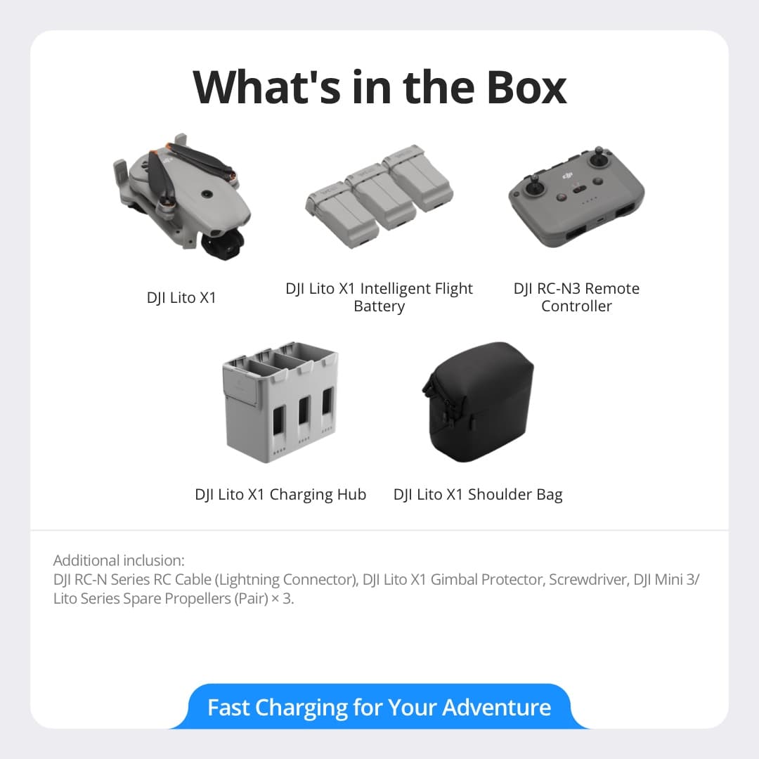 DJI Lito X1 Drone - 1/1.3 Inch Sensor