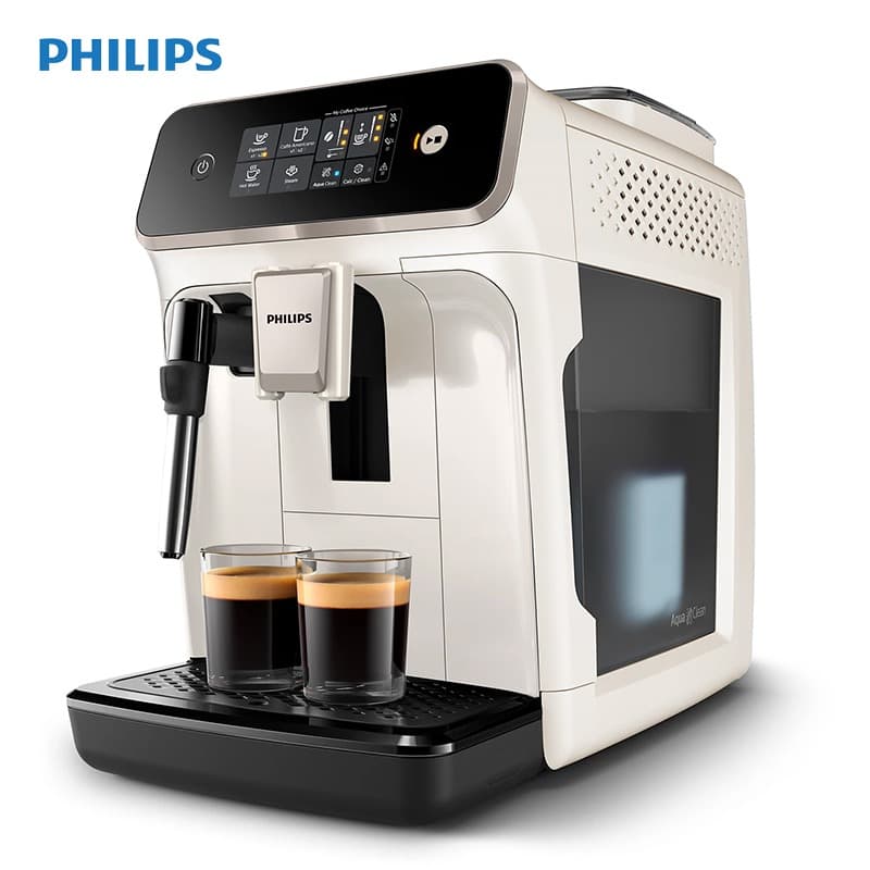 Philips EP1221 Fully Automatic Coffee Machine Black Pearl Coffee Machine - Fully Automatic Italian American Style Espresso Home Office Coffee Machine - Integrated Grinding for Fine Italian Coffee - Automatic Grinding and Extraction for Home Use