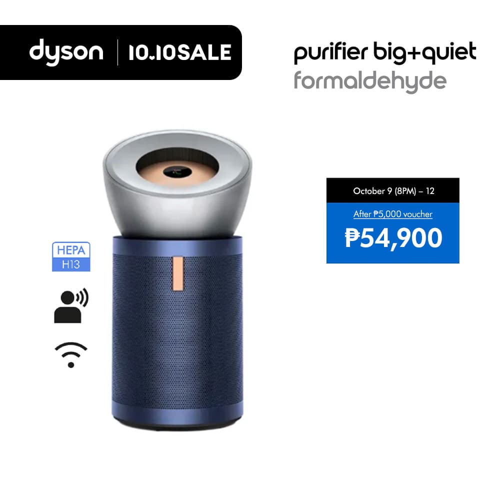 Dyson Purifier Big+Quiet Formaldehyde Air Purifier Fan BP03 (Bright Nickel/Prussian Blue)