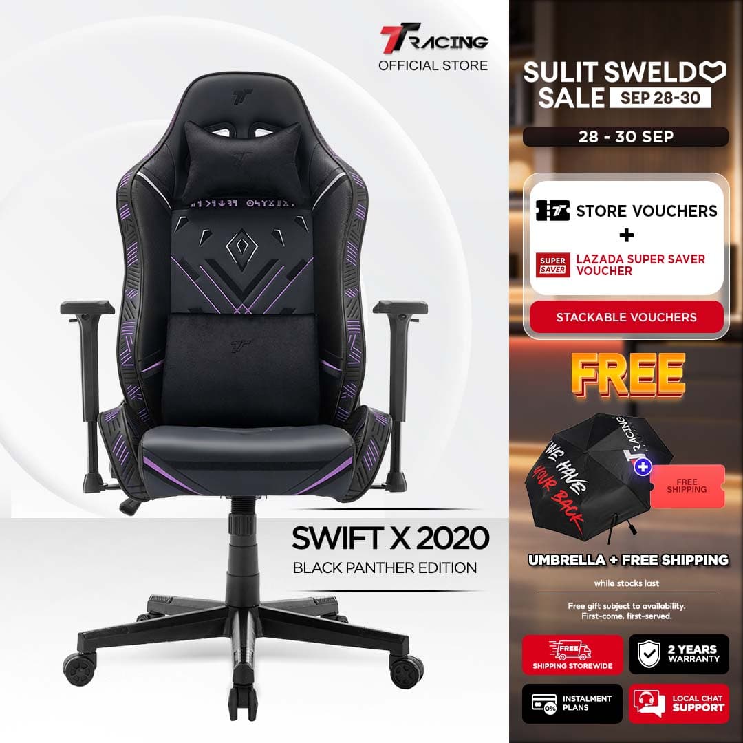 TTRacing Swift X 2020 Swift X Pro Gaming Chair Office Chair Ergonomic Chair Gaming Seat - 2 Years Official Warranty