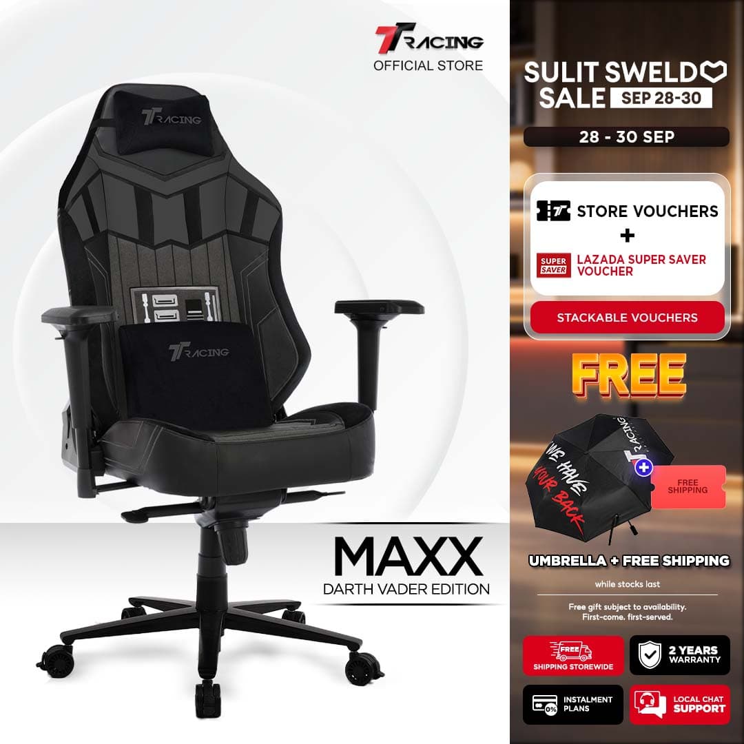 TTRacing Maxx Gaming Chair Ergonomic Home Office Chair Computer Chair - 2 Years Official Warranty