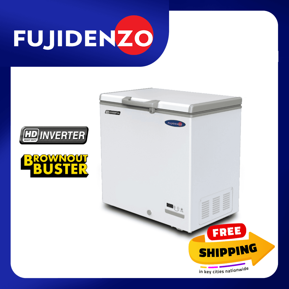 Fujidenzo 4.8 cu. ft. HD Inverter Brownout Buster Chest Freezer with Cooling Pad IFCP-48GDF (White)
