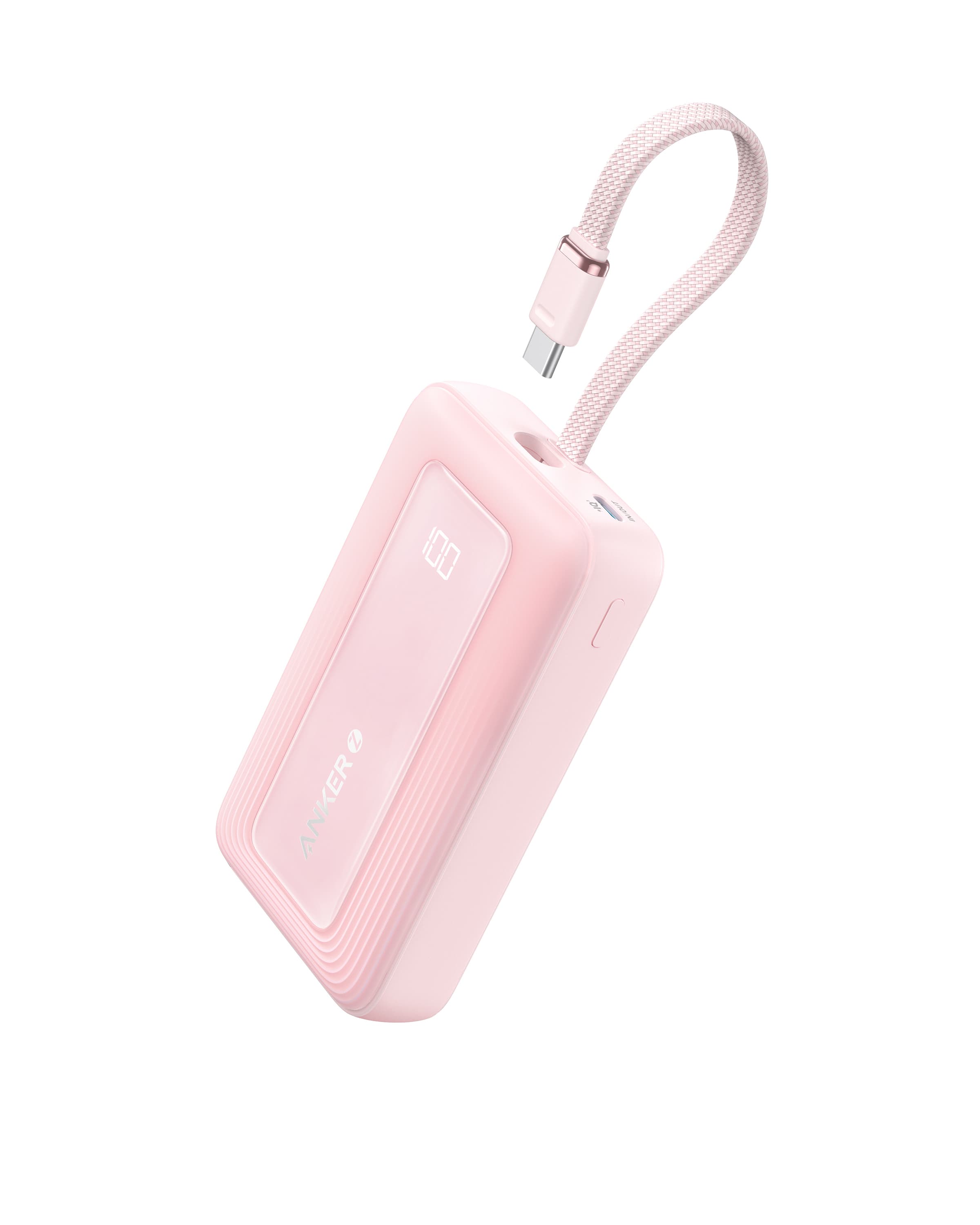 Upgraded Safe Battery Anker Zolo Power Bank 10K - 30W, Built-In USB-C Cable, Compatible with MacBook, iPhone 15/15 Plus/15 Pro/15 Pro Max/14 Series, Samsung A1689